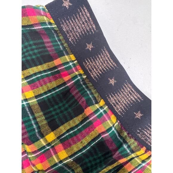 Savage x Fenty Tied Up Tartan Plaid Grommet Plaid Sleep Short Med - Picture 6 of 7